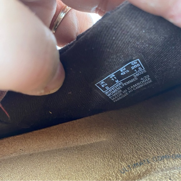 Clarks Collection Womens 11 Roseville Echo Clog Mule Mahogony Suede Slip On - Picture 5 of 5